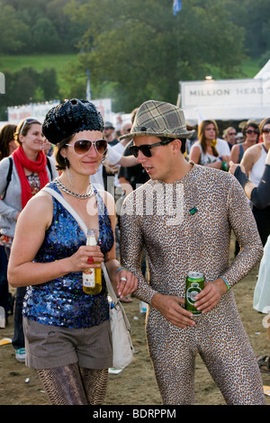 Allgemeine Ansichten und Menschen feiern an der Big Chill Festival, vom 6. bis 9. August 2009, Eastnor, Herefordshire, UK Stockfoto