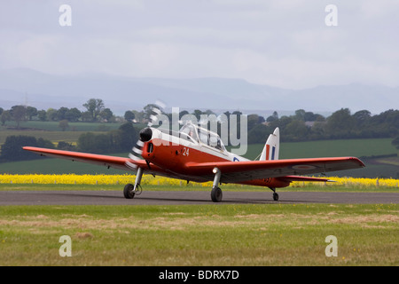 Caledonian Chipmunks aerobatic anzeigen Team fliegen de Havilland Chipmunk T10 Stockfoto