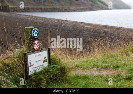 Caban Coch Dam. Elan-Tal. Powys. Wales. Europa Stockfoto