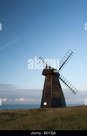 Rottingdean schwarze Kittel Windmühle, East Sussex, England Stockfoto