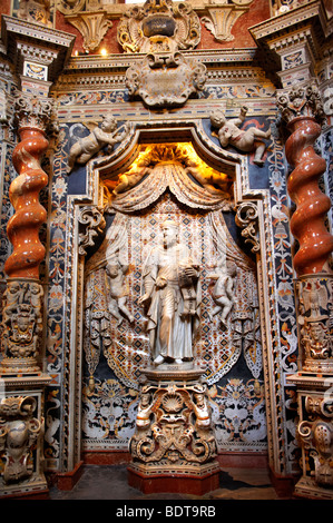 Barocke Kapelle in der Kathedrale von Monreale - Palermo - Sizilien Stockfoto