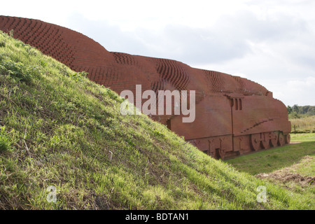 "Brick" scuplture der Lner Klasse E4 "allard" von David Mach, Darlington, County Durham Stockfoto