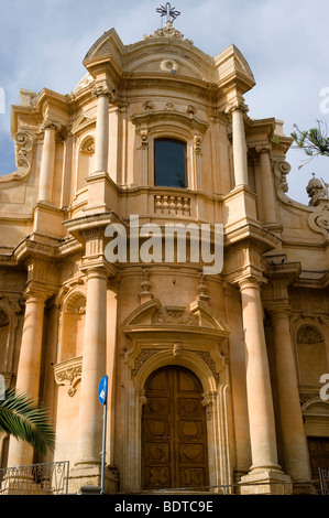 Barocke Kirche von St Dominico - Noto, Sizilien Stockfoto