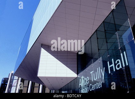 New York City Alice Tully Hall Lincoln Center for the Performing Arts Deutsche Bank Center am Columbus Circle, New York, USA. Konzertsaal, Kultur. Stockfoto