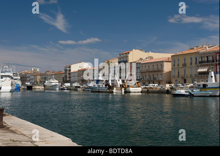 Sète (Seta in Occitan) einer Gemeinde im Departement Hérault in Languedoc-Roussillon in Südfrankreich. Stockfoto