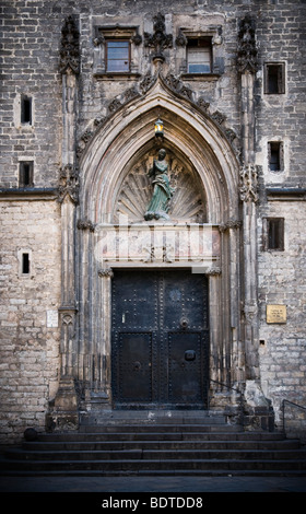 Kirche Santa Maria del Mar in der Ribera Viertel von Barcelona Spanien. Stockfoto