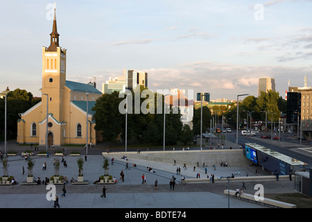 St. Johanniskirche in Liberty Square in Tallinn Stockfoto