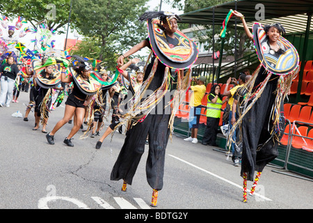 Künstler auf dem Notting Hill Carnival in London Stockfoto