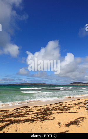 Schönen Sommertag im Traigh Lar, Isle of Harris, äußeren Hebriden, Schottland Stockfoto