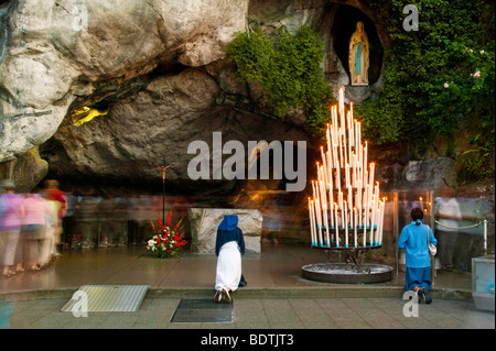 WALLFAHRTSKIRCHE UNSERER LIEBEN FRAU VON LOURDES, HAUTE-GARONNE, FRANKREICH Stockfoto