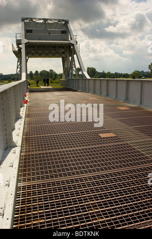 Die ursprüngliche Pegasus-Brücke in der Pegasus-Gedenkmuseum Stockfoto