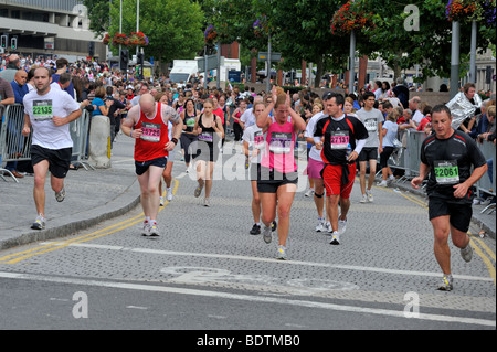 Läufer in Bristol eine halbe Marathon, Großbritannien Stockfoto