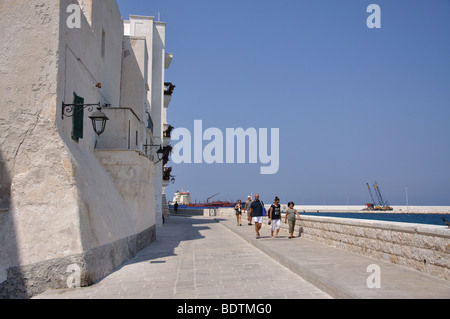 Alte Stadtmauer, Altstadt, Monopoli, Provinz Bari, Apulien Region, Italien Stockfoto