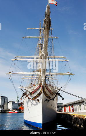 Dreimaster Bark Statsrad Lehmkuhl, Baujahr 1914, Bergen, Norwegen, Europa Stockfoto