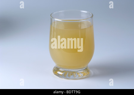 Weiß-Kohl, Saft, Brassica Oleracea var. Capitata F. Alba, Sauerkraut-Saft Stockfoto