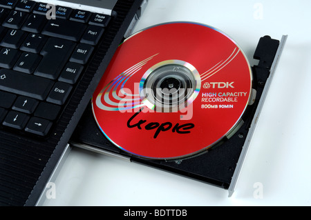 Piraterie kopiert CD Stockfoto