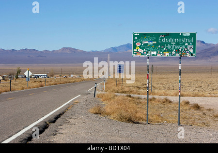 Vereinigte Staaten-RACHEL-Extraterrestrial Highway. FOTO: GERRIT DE HEUS Stockfoto