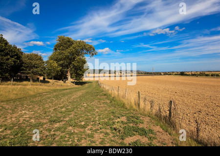 Blick vom Bilsington Kirche Lympne, der Saxon Shore Weg, Kent, UK Stockfoto