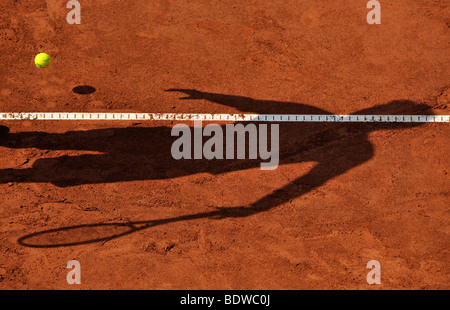Tennis, Schatten, dienen Stockfoto