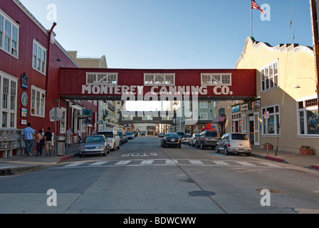 Cannery Row in Monterey, Kalifornien bekannt geworden durch Autor John Steinbeck. Stockfoto