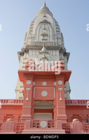 Neuer Vishwanath Tempel oder Birla Mandir, Hindu Universität, Varanasi, Benares, Indien Stockfoto