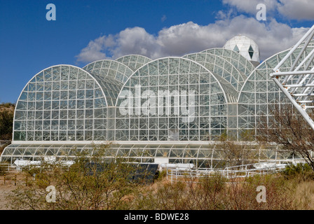 Biosphäre 2, Science and Research Center, Teilansicht, Tucson, Arizona, USA Stockfoto