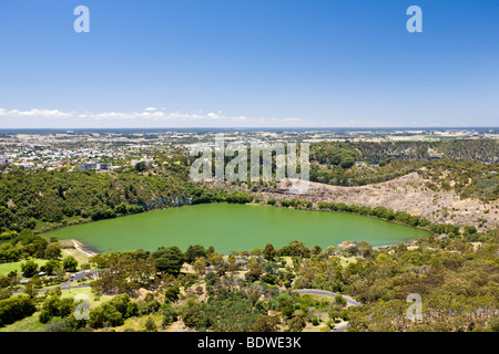 Blick vom hundertsten Turm, Mt Gambier, Südaustralien Stockfoto