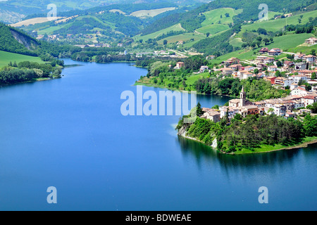 Sassocorvaro See Stockfoto