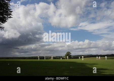 Broadhalfpenny nach unten Hambledon in Hampshire Spielstätte des Hambledon Cricket Club Stockfoto