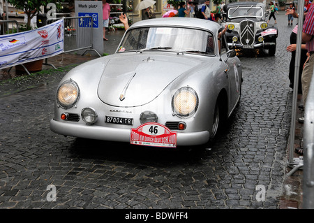 Porsche 356 A Coupe Sport 1958, 2000 km Durch Deutschland 2009 Rallye, 2000 km durch Deutschland 2009, Schwaebisch Gmuend, Baden-W Stockfoto