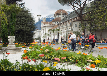 Kurhaus, Kurpark, Meran, Trentino, Alto Adige, Italien, Europa Stockfoto