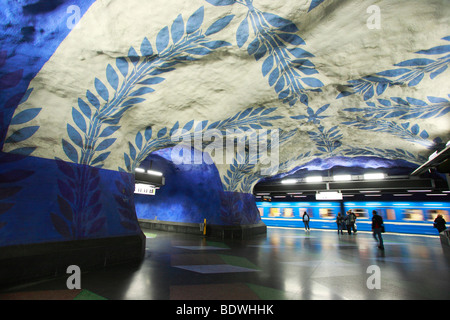 Zentralen u-Bahn-Station, Stockholm, Schweden, Skandinavien, Europa Stockfoto