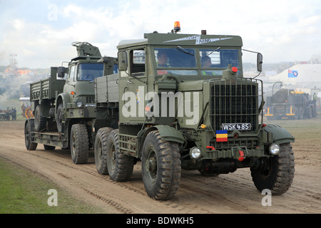 Alte Armeefahrzeuge 2009 Great Dorset Steam Fair. Stockfoto