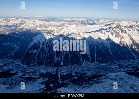 Chamonix-Mont-Blanc, Französische Alpen, Haute Savoie, Chamonix, Frankreich Stockfoto