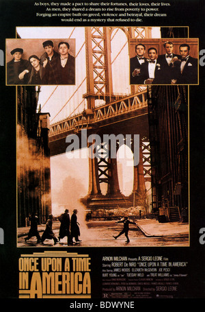 ONCE UPON A TIME IN AMERICA - Plakat für 1984 Warner Film Stockfoto