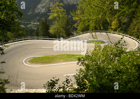 Samnauner Bergstraße, Pfunds, Gasthaus, Oberinntal, Tirol, Österreich, Europa Stockfoto