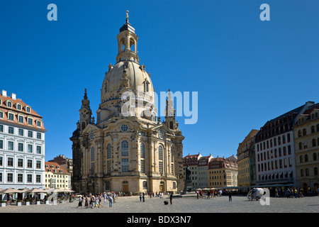 Die Frauenkirche in Dresden, Hauptstadt des östlichen Bundesland Sachsen Stockfoto