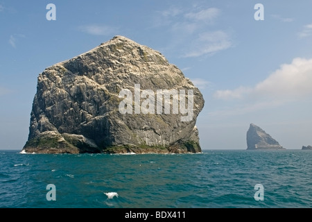 Stac Lee in St. Kilda Archipels, Schottland. Stockfoto