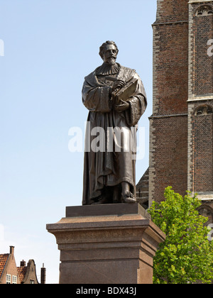 Denkmal für Hugo Grotius, Delft, Holland, Niederlande, Europa Stockfoto