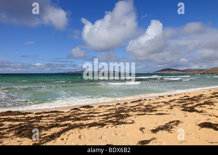 Schönen Sommertag im Traigh Lar, Isle of Harrris, äußeren Hebriden, Schottland Stockfoto