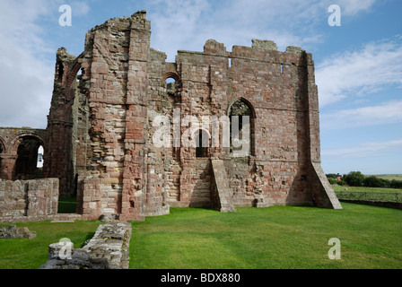 Lindisfarne Priory, Holy Island, Northumberland, England. Stockfoto