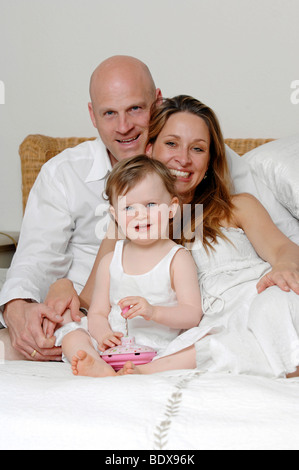 Familie mit Kind Stockfoto