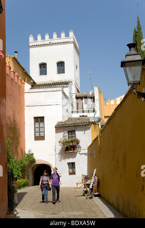 Juderia Viertel, Barrio Santa Cruz, Sevilla, Andalusien, Spanien, Europa Stockfoto