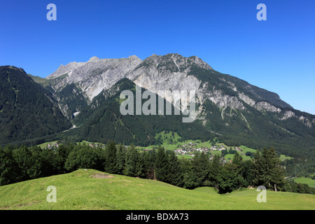 Vandans Stein Wand, Raetikon, Montafon, Vorarlberg, Austria, Europe Stockfoto