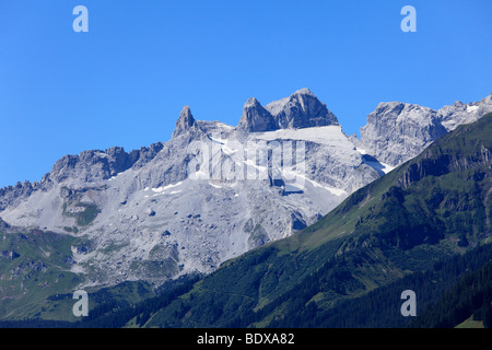 Drei Türme, Raetikon, Montafon, Vorarlberg, Austria, Europe Stockfoto