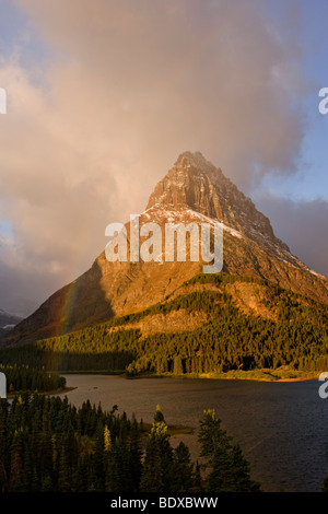 Swiftcurrent Lake, Glacier National Park Stockfoto