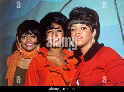 SUPREMES - US vocal Gruppe mit l: Diana Ross, Mary Wilson und Florence Ballard im Jahre 1967 Stockfoto