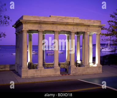 Pilger Sprungbrett auf die neue Welt im Jahre 1620, Plymouth, Massachusetts, USA Stockfoto