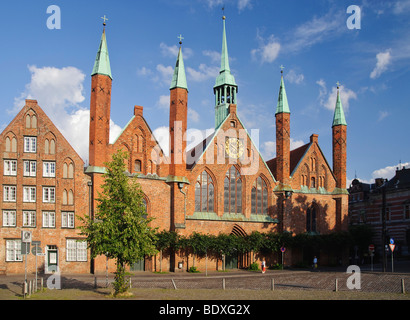 Heiligen-Geist-Hospital, Heiligen-Geist-Hospital am Koberg in Lübeck, Schleswig-Holstein, Deutschland, Europa Stockfoto