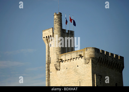 Tour Philippe le Bel Turm in Villeneuve-l s-Avignon in der Nähe von Avignon, Provence, Frankreich, Europa Stockfoto